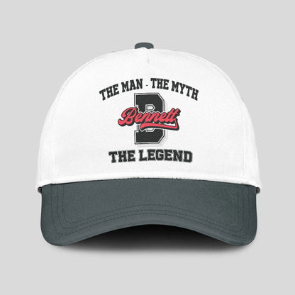 The Man The Myth The Legend Custom Initial Letter And Name Cap BENNETT 13K1 C38PF