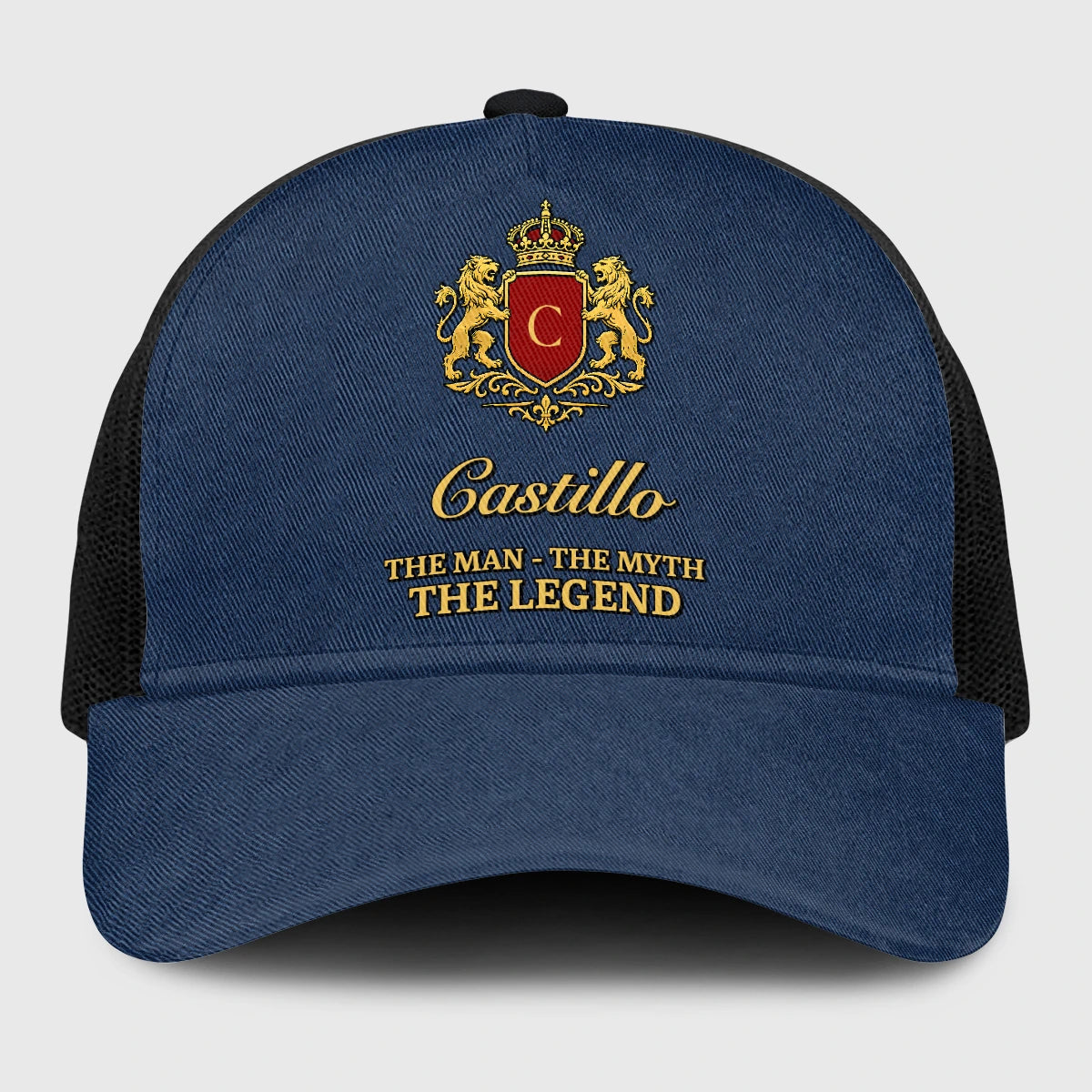 The Man The Myth The Legend Royal Blue Mesh Cap CASTILLO 13K1 C187PF