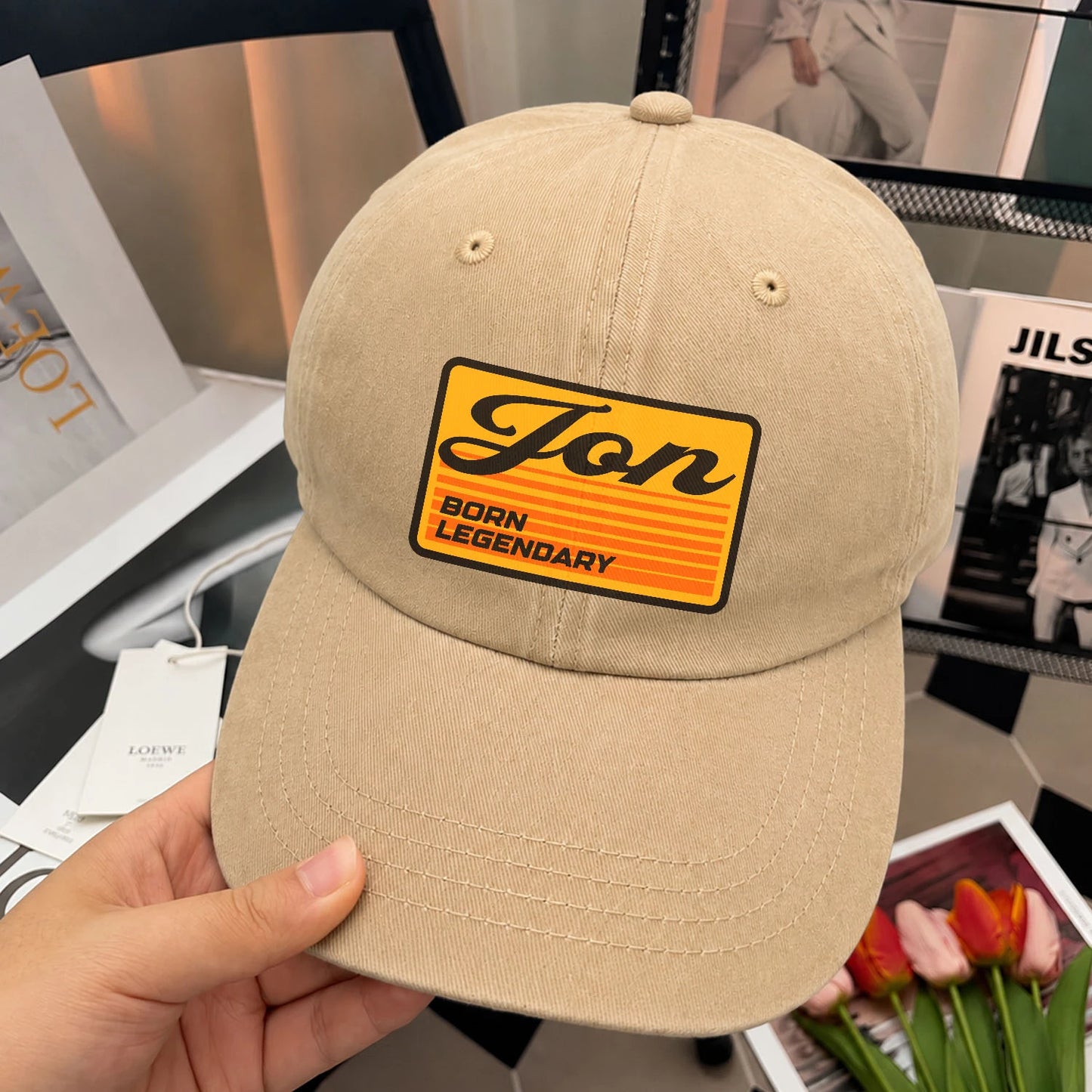 Born Legendary Vintage Washed Cap JON 13K1 C64PF