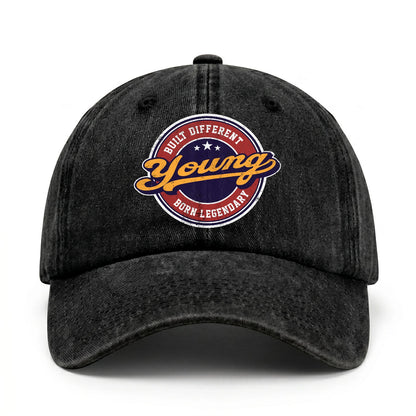 Built Different Born Legendary Logo Washed Cap YOUNG 13K1 C65PF
