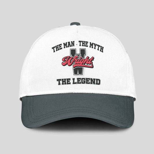 The Man The Myth The Legend Custom Initial Letter And Name Cap WRIGHT 13K1 C38PF