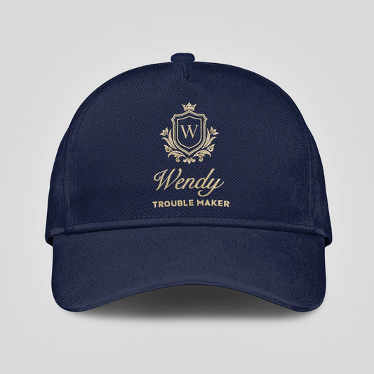 Trouble Maker Golden Logo Navy Cap WENDY 13K1 C155PF