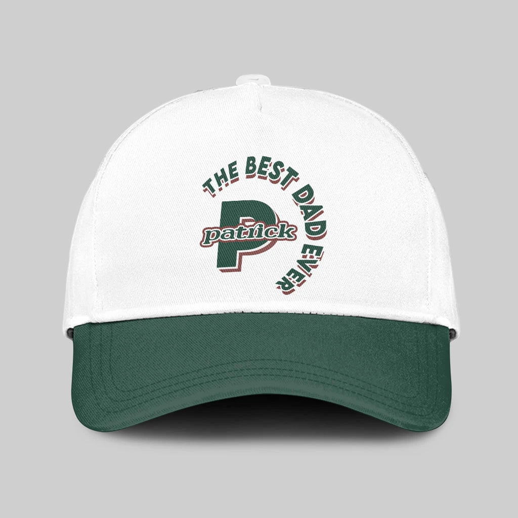 The Best Dad Ever Custom Name Cap PATRICK 13K1 C35PF