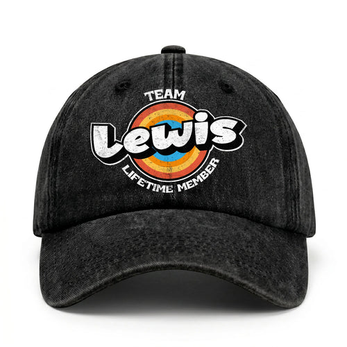 Team Your Name Lifetime Member Logo Cap LEWIS 13K1 C66PF