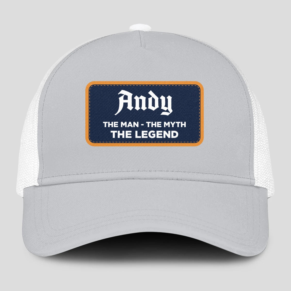 The Man The Myth The Legend Gray Mesh Cap ANDY 13K1 C204PF