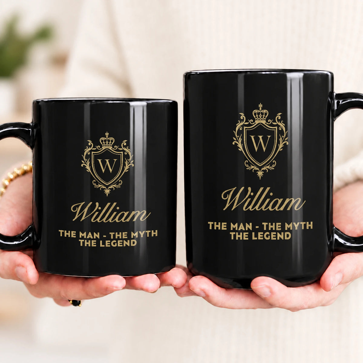 The Man The Myth The Legend Blue Crest Mug WILLIAM 13K1 MG02