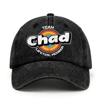 Team Your Name Lifetime Member Logo Cap CHAD 13K1 C66PF