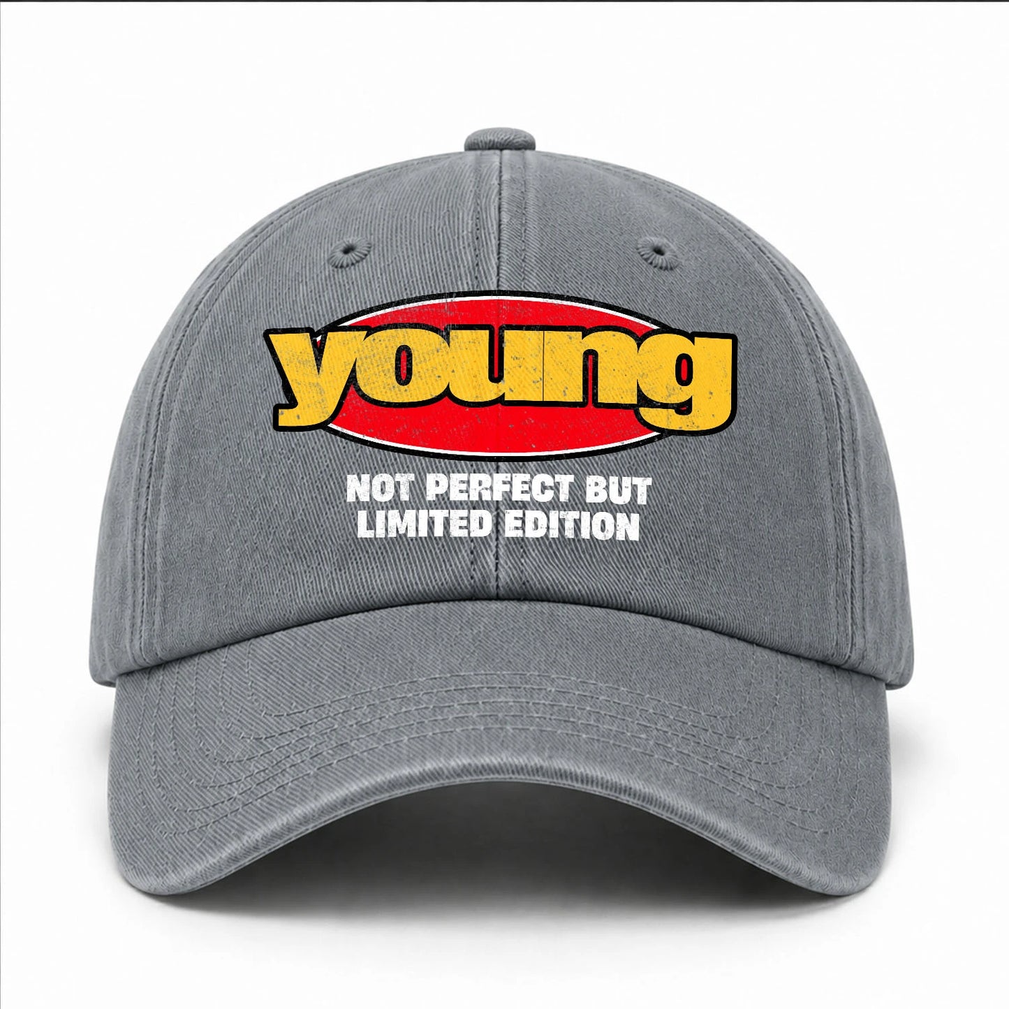 Your Name Not Perfect But Limited Edition Red Logo Washed Cap YOUNG 13K1 C84PF