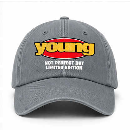 Your Name Not Perfect But Limited Edition Red Logo Washed Cap YOUNG 13K1 C84PF