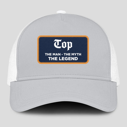 The Man The Myth The Legend Gray Mesh Cap TOP 13K1 C204PF