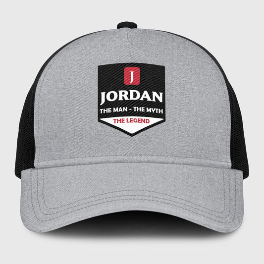 The Man The Myth The Legend Gray Mesh Cap JORDAN 13K1 C189PF