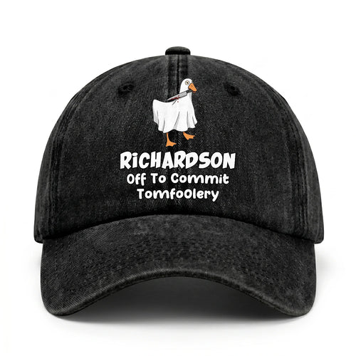 Off To Commit Tomfoolery Funny Goose Washed Cap RICHARDSON 13K1 C131PF