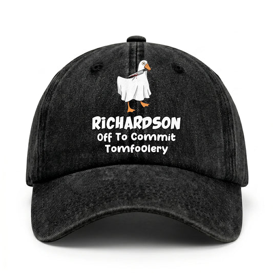 Off To Commit Tomfoolery Funny Goose Washed Cap RICHARDSON 13K1 C131PF