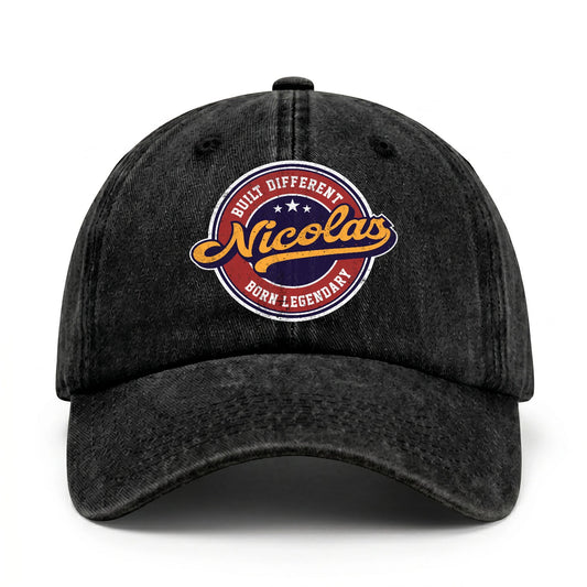 Built Different Born Legendary Logo Washed Cap NICOLAS 13K1 C65PF