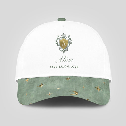 Live Laugh Love Stars And Moon Green Cap ALICE 13K1 C124PF