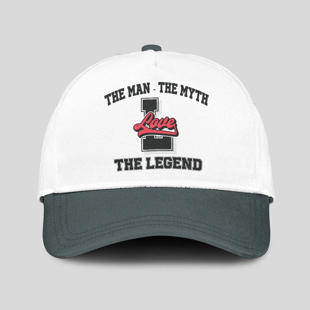 The Man The Myth The Legend Custom Initial Letter And Name Cap LOVE 13K1 C38PF