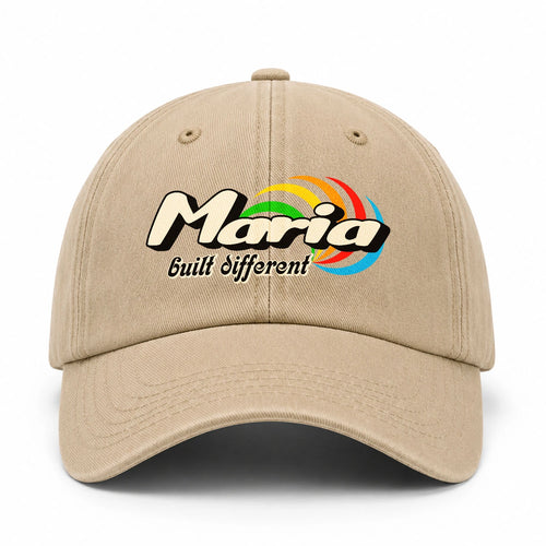 Your Name Built Different Retro Washed Cap MARIA 13K1 C55PF