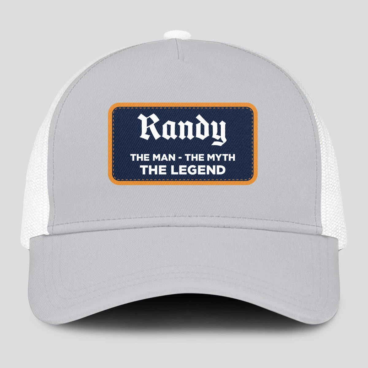 The Man The Myth The Legend Gray Mesh Cap RANDY 13K1 C204PF
