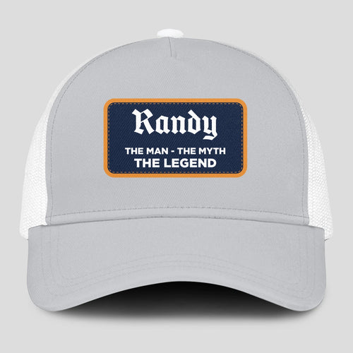 The Man The Myth The Legend Gray Mesh Cap RANDY 13K1 C204PF