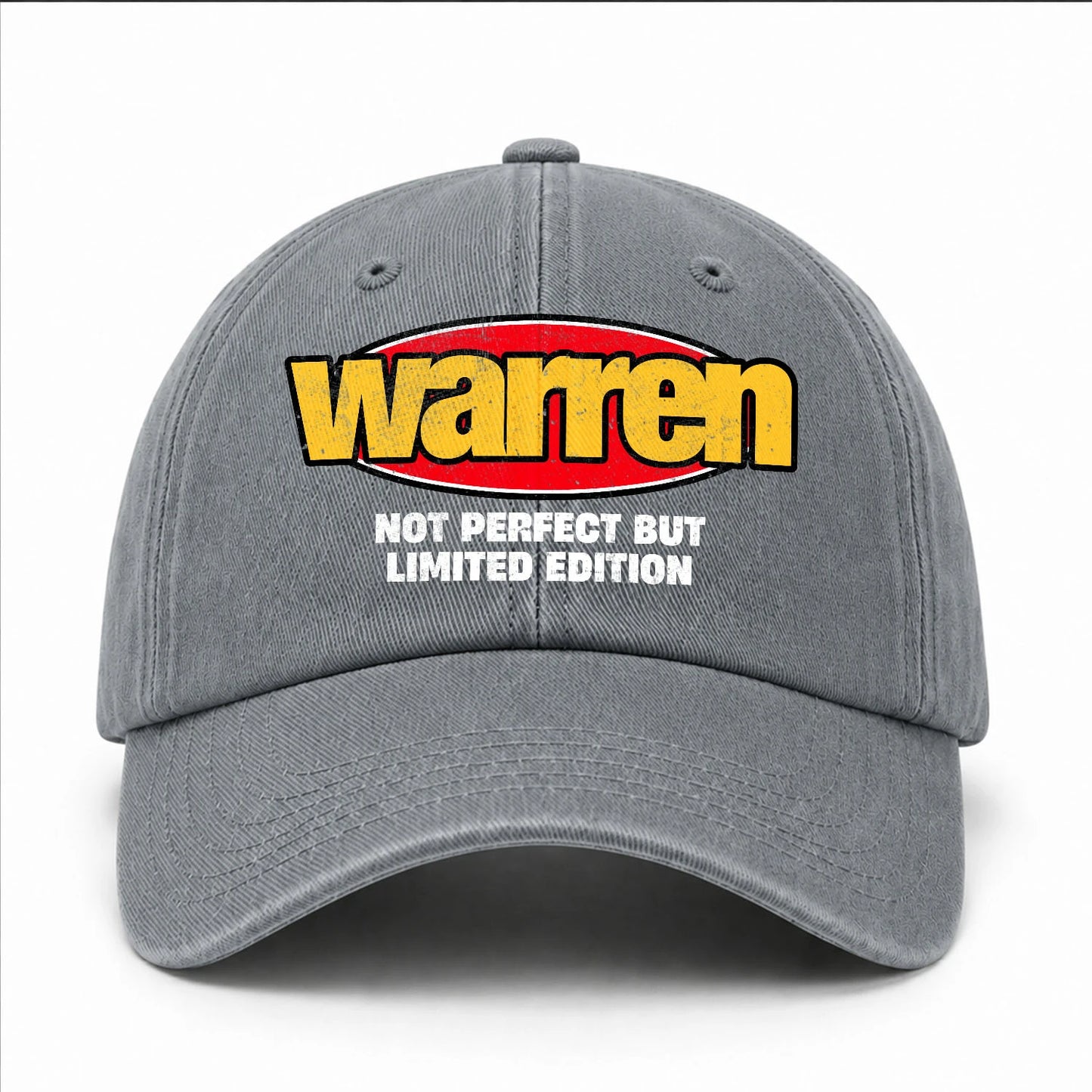 Your Name Not Perfect But Limited Edition Red Logo Washed Cap WARREN 13K1 C84PF