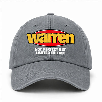 Your Name Not Perfect But Limited Edition Red Logo Washed Cap WARREN 13K1 C84PF