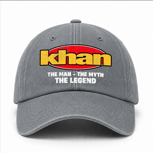 The Man The Myth The Legend Vintage Logo Washed Cap KHAN 13K1 C162PF