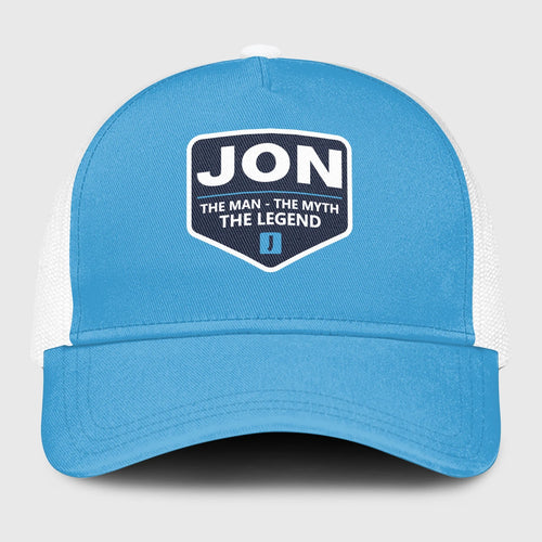 The Man The Myth The Legend Light Blue Mesh Cap JON 13K1 C190PF