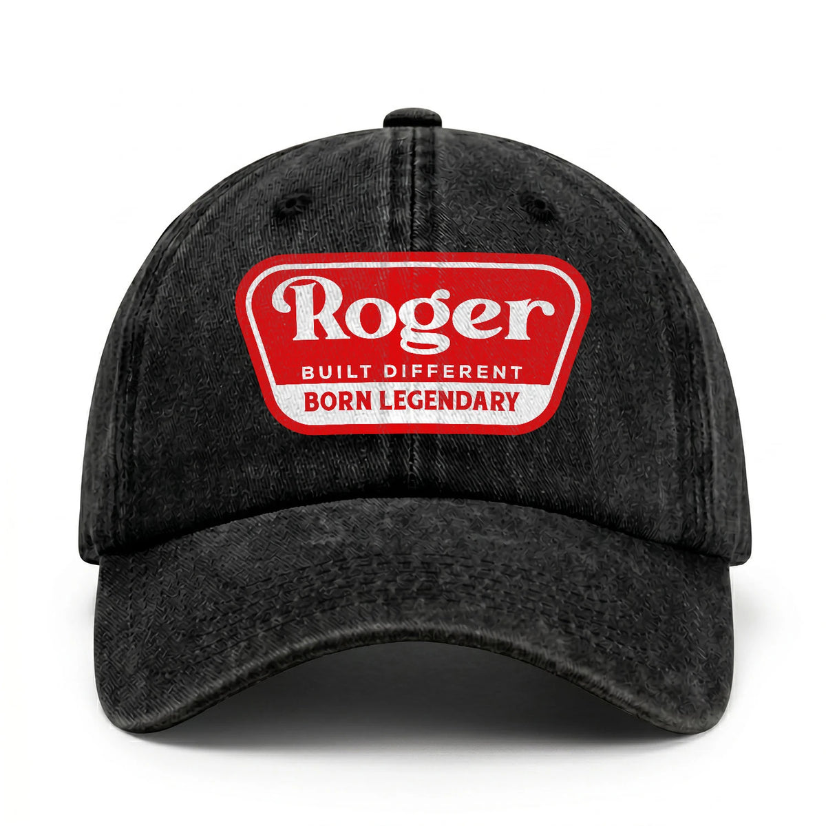Built Different Born Legendary Red Logo Washed Cap ROGER 13K1 C63PF