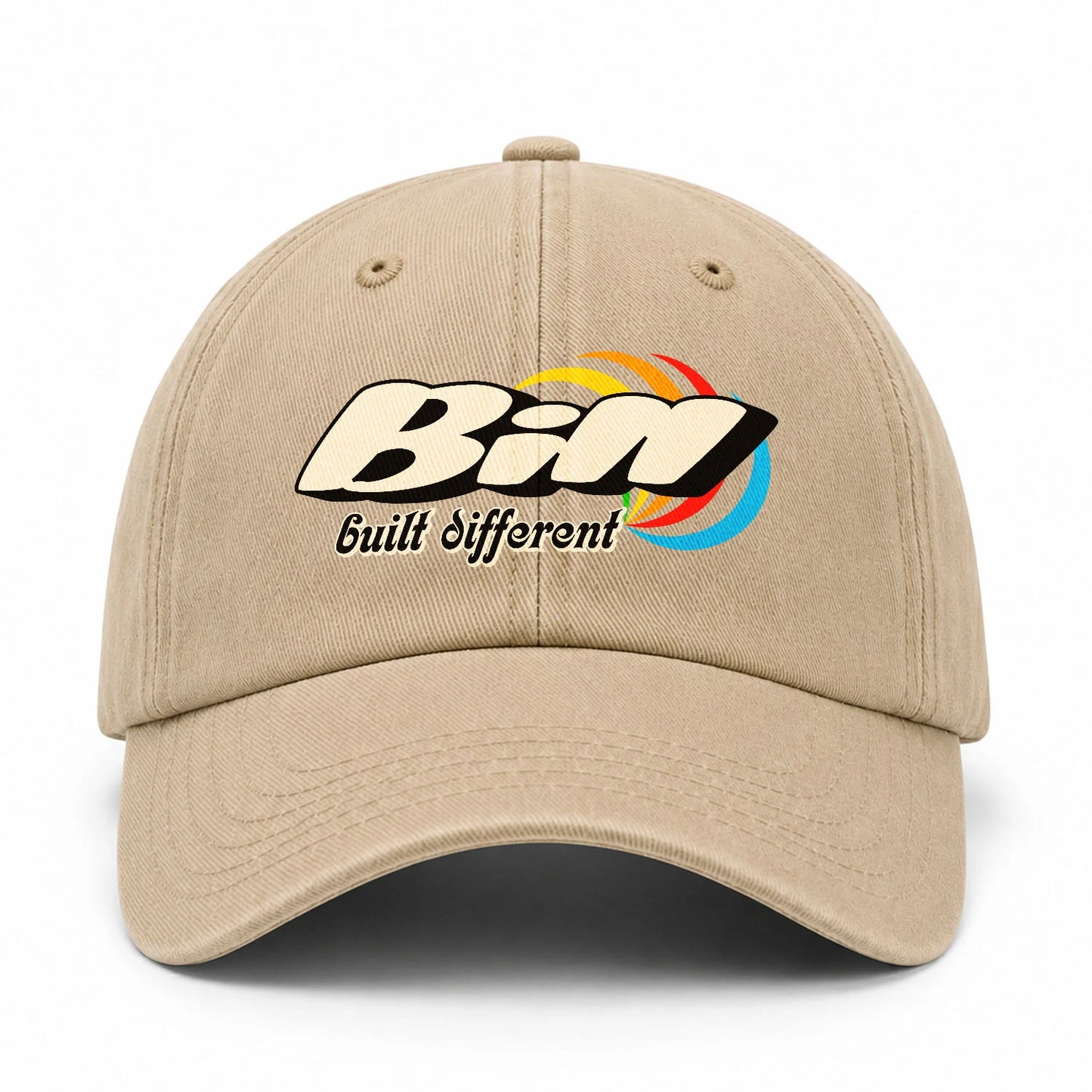 Your Name Built Different Retro Washed Cap BILL 13K1 C55PF