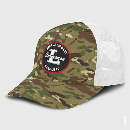 Keep Calm & Let Your Name Handle It Camo Mesh Cap LAWRENCE 13K1 C209PF