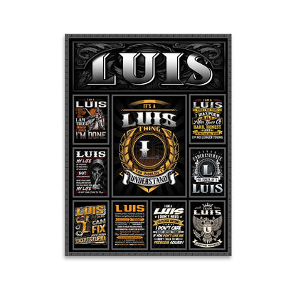 LUIS Personalized Sponge Floor Mat – Custom Printed Home Decor 13K1-AR2