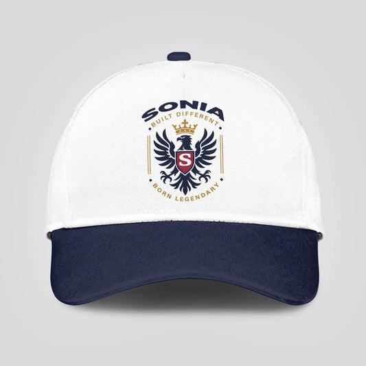Built Different Born Legendary Elegant Blue And White Cap SONIA 13K1 C76PF