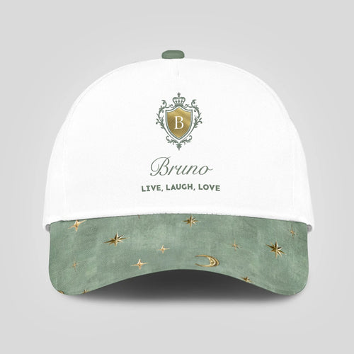 Live Laugh Love Stars And Moon Green Cap BRUNO 13K1 C124PF