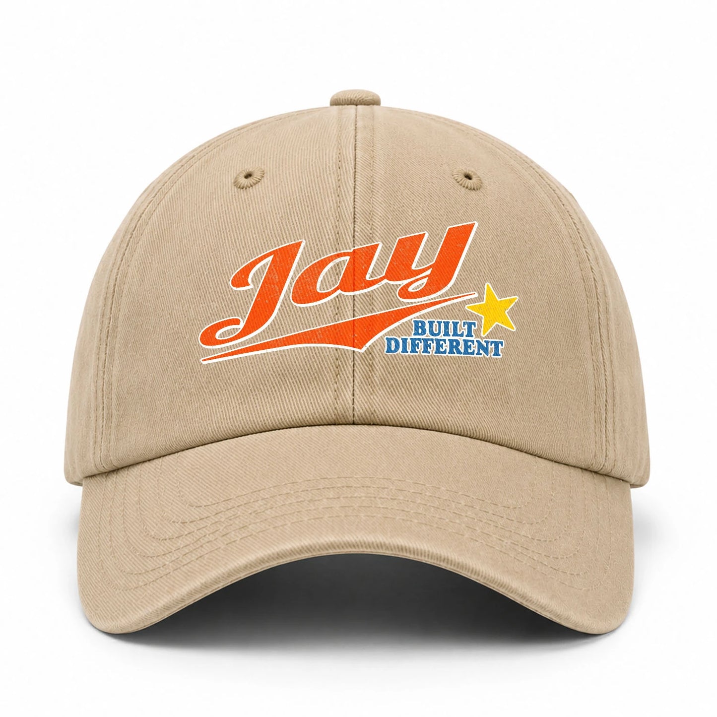 Your Name Built Different Logo Washed Cap JAY 13K1 C56PF