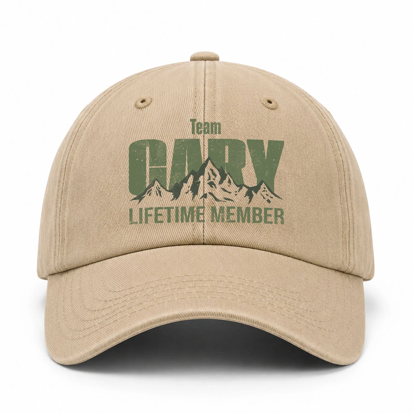 Team Your Name Lifetime Member Mountain Cap GARY 13K1 C58PF