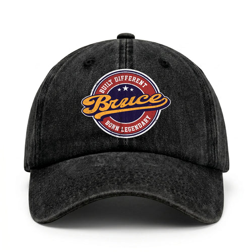 Built Different Born Legendary Logo Washed Cap BRUCE 13K1 C65PF