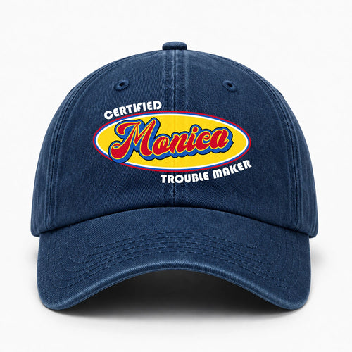 Certified Your Name Trouble Maker Washed Cap MONICA 13K1 C73PF