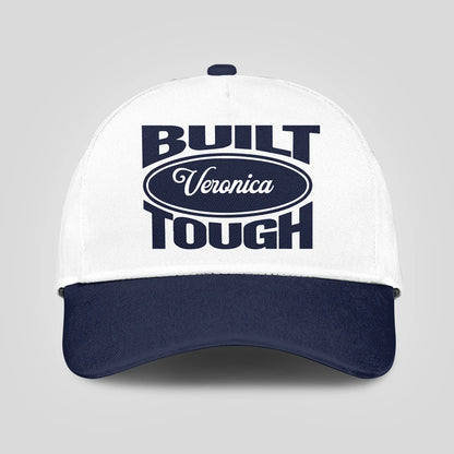 Built Your Name Tough Slogan Blue And White Cap VERONICA 13K1 C95PF