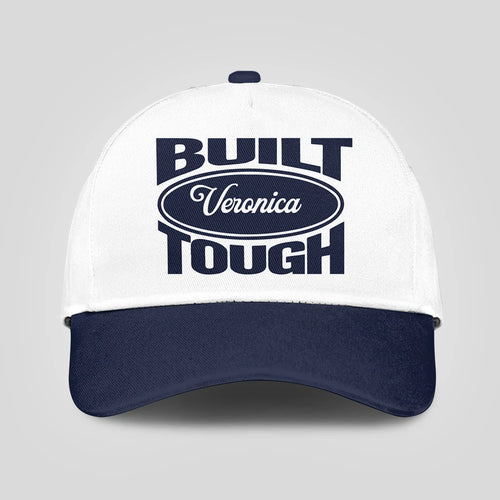 Built Your Name Tough Slogan Blue And White Cap VERONICA 13K1 C95PF