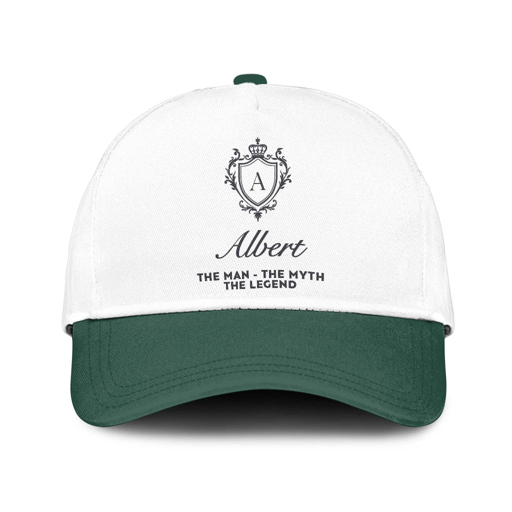 The Man The Myth The Legend Beautiful Green And White Cap ALBERT 13K1 C171PF