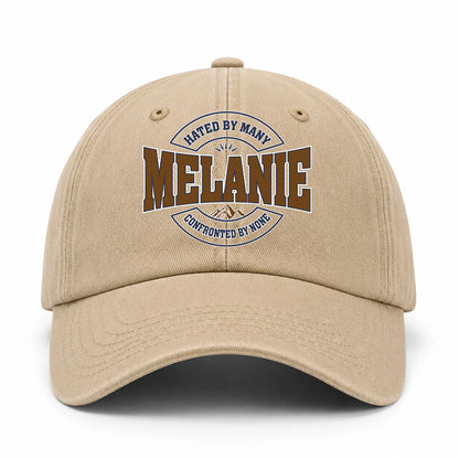 Hated By Many Confronted By None Washed Cap MELANIE 13K1 C36PF