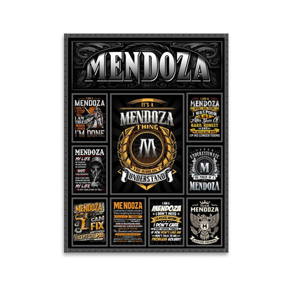 MENDOZA Personalized Sponge Floor Mat – Custom Printed Home Decor 13K1-AR2