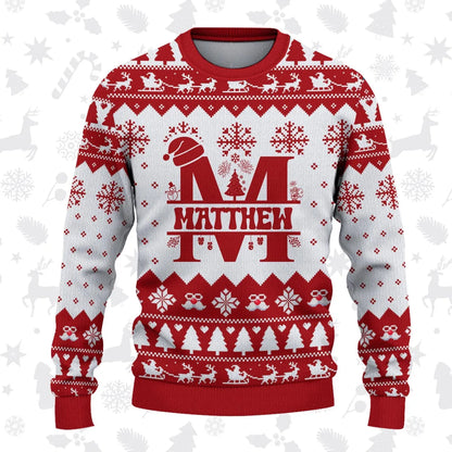 MATTHEW Personalized Christmas Pajama Set - Holiday Gift Outfit 13K1-CR2