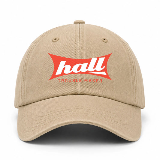 Trouble Maker Red Logo Washed Cap HALL 13K1 C78PF