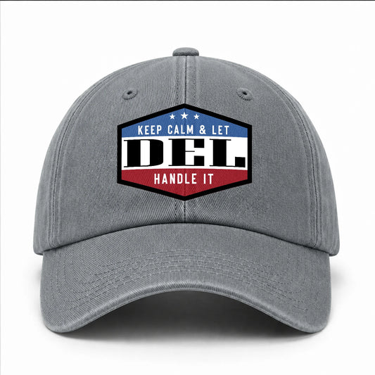 Keep Calm & Let Your Name Handle It Washed Cap DEL 13K1 C87PF