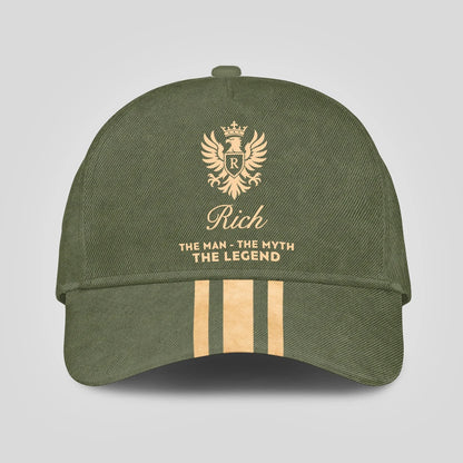 The Man The Myth The Legend King Eagle Golden And Olive Cap RICH 13K1 C150PF