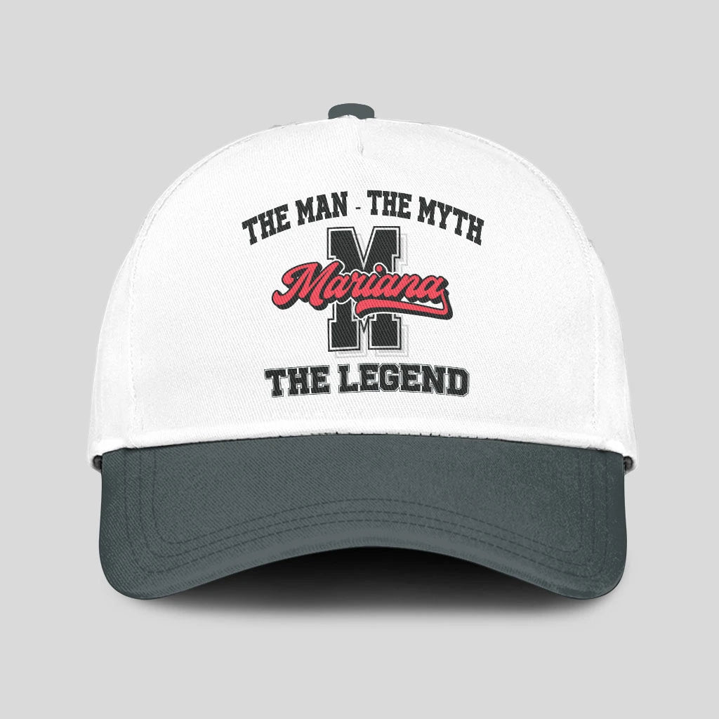 The Man The Myth The Legend Custom Initial Letter And Name Cap MARIANA 13K1 C38PF