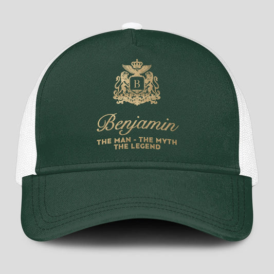 The Man The Myth The Legend Sage Green Mesh Cap BENJAMIN 13K1 C192PF
