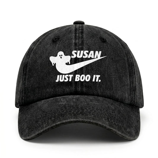 Just Boo It Halloween Washed Cap SUSAN 13K1 C83PF