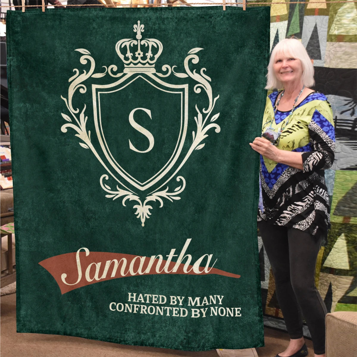 Hated by Many Confronted by None Old Money Blanket SAMANTHA 13K1 BK19